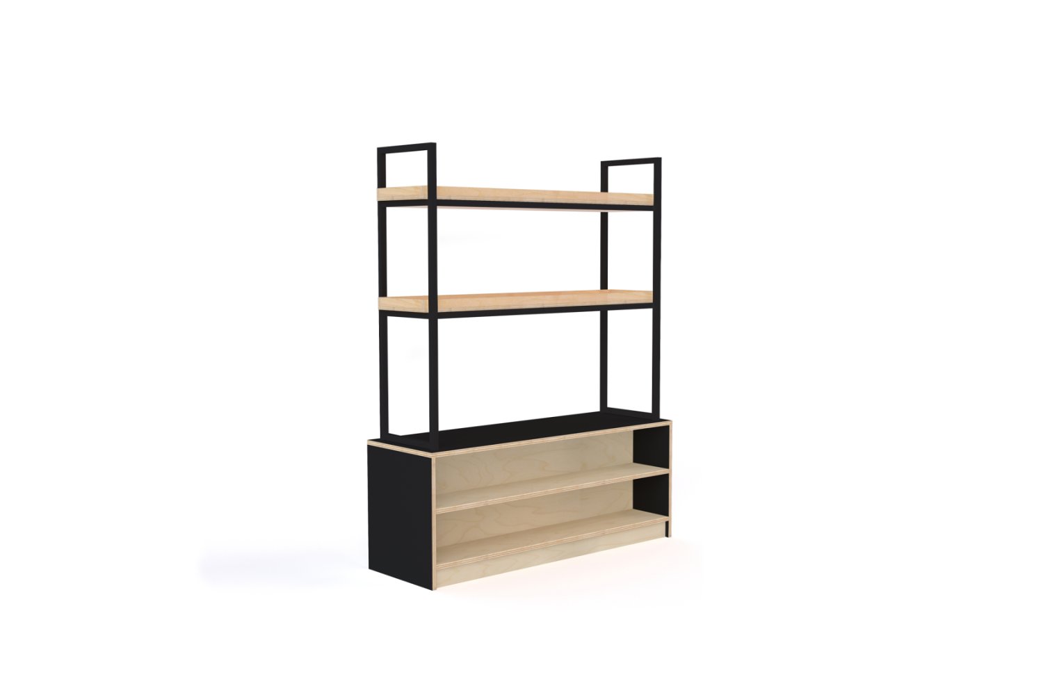 Plato Island Bench BLk HPL