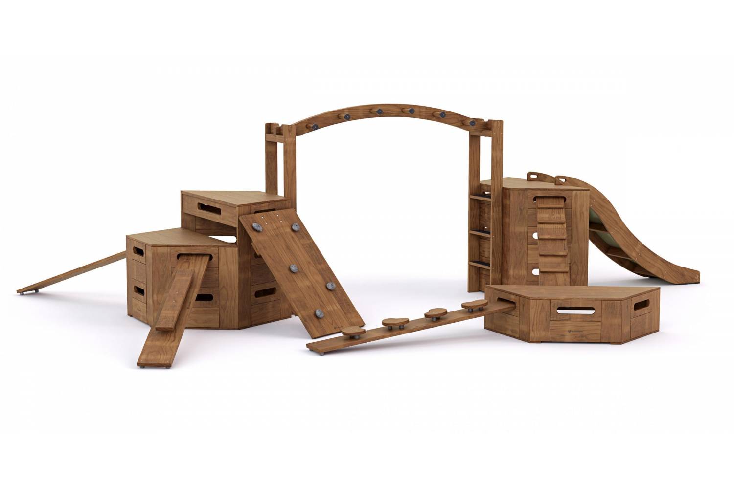 Outdorable Preschool Slide shown on climbers