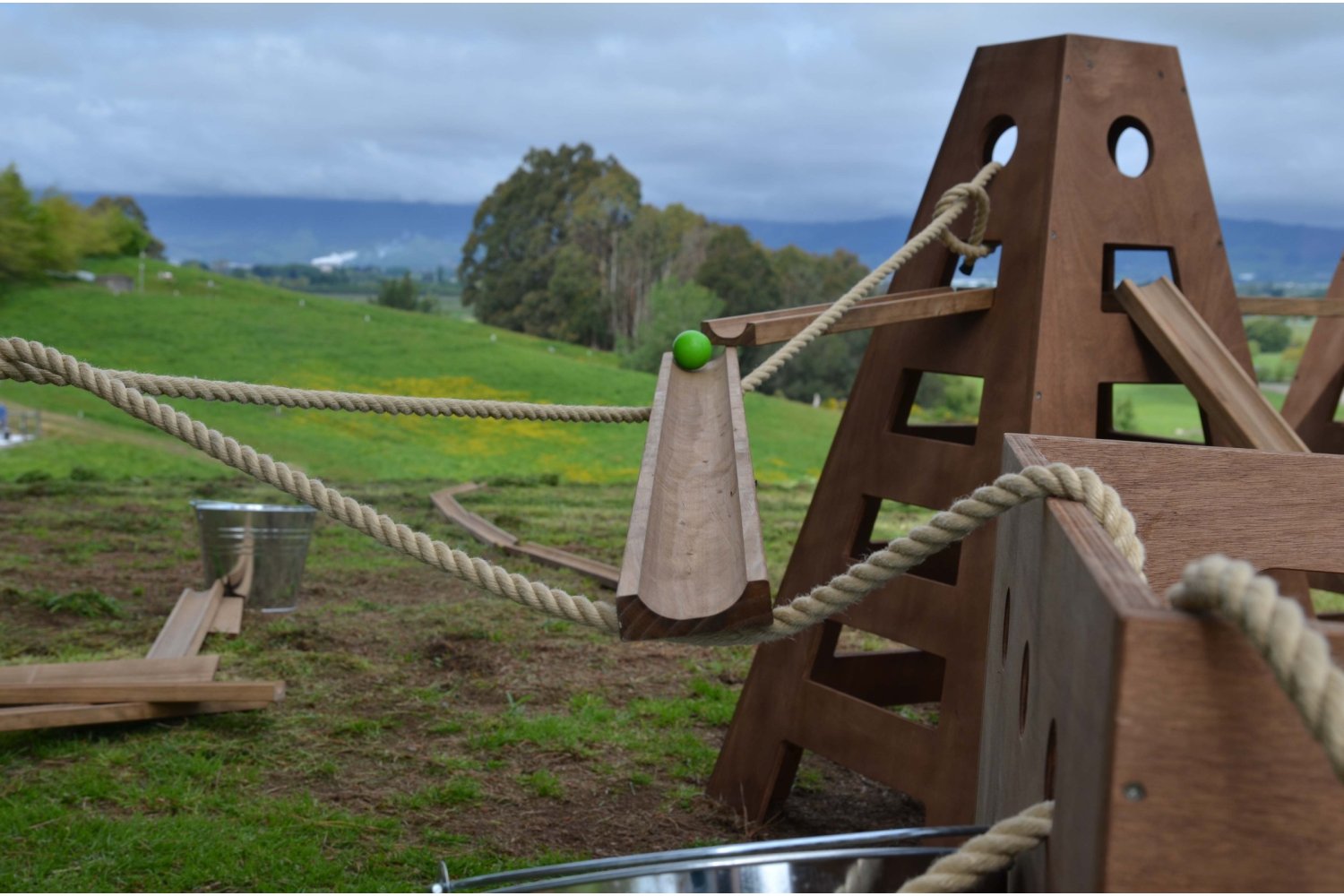 Loose parts ball run school