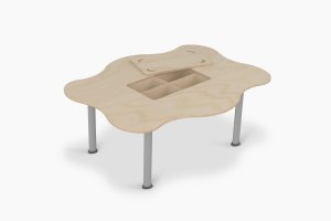 Lego compartment plywood table 
