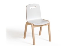  Starship Chair - Scandinavian Birch Ply with White HPL 350H